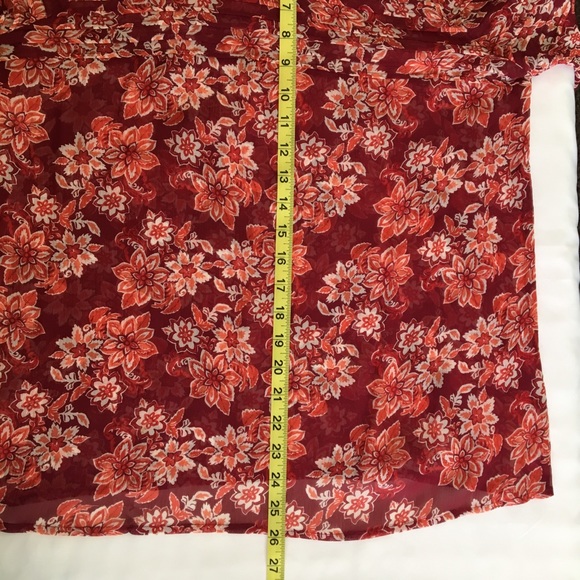 Sold! Sundance sheer floral silk blouse Size M - Picture 8 of 8